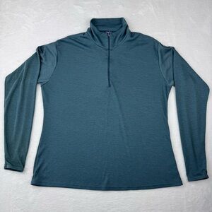 Patagonia Made In USA.  Midweight Capilene quarter zip. Size L.